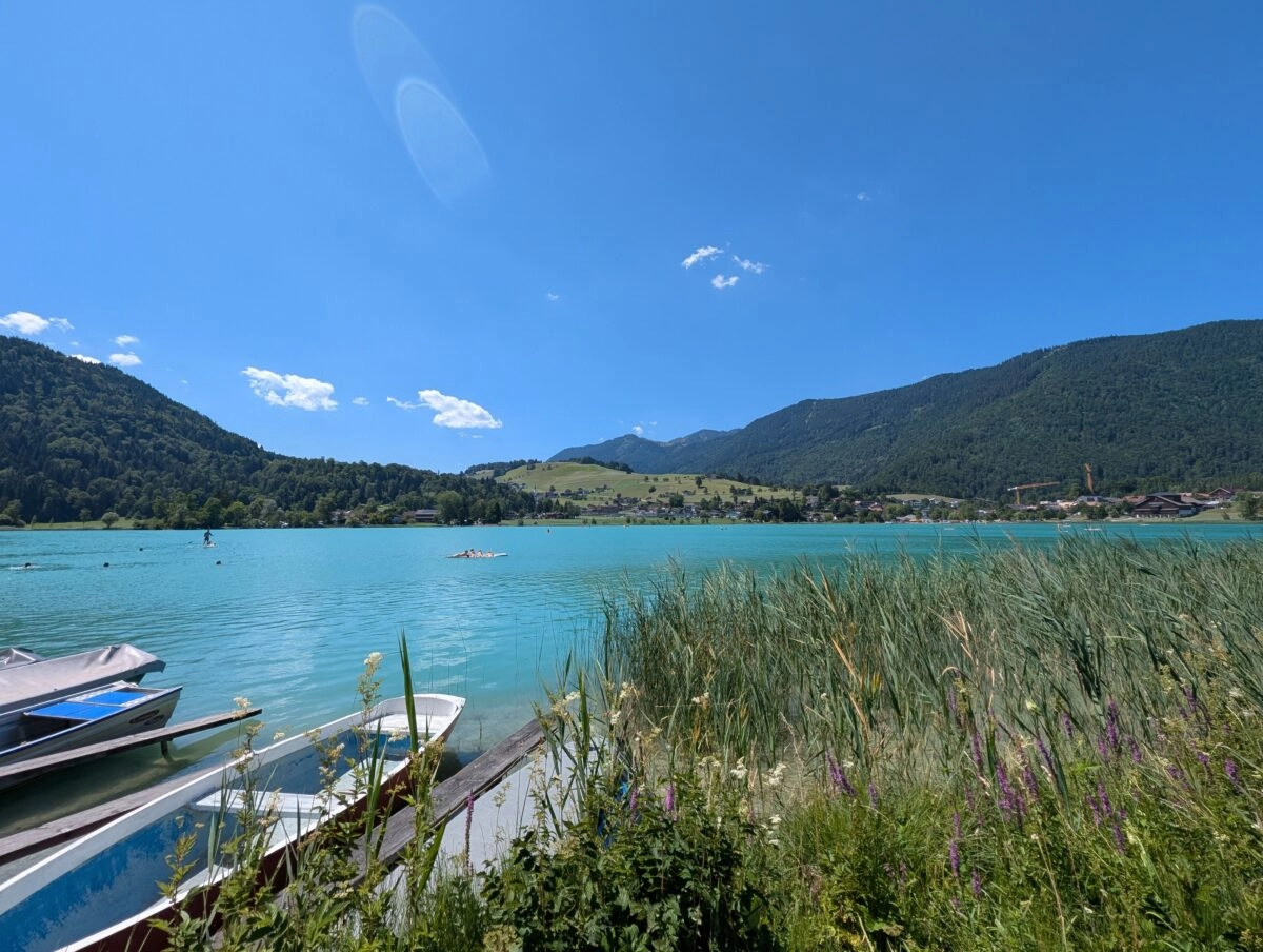 Boote am Thiersee im Sommer